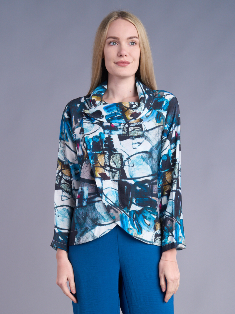 Blue Horizon Crossover Top