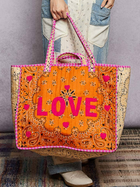 LOVE Bandana Quilted Tote Bag