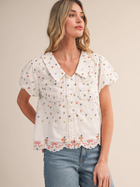 Meadow Collar Embroidered Blouse