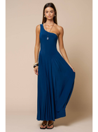 Midnight One-Shoulder Maxi Dress