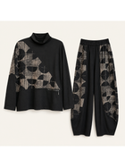 Modern Geometry Two-Piece Pant Set