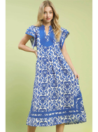 Blue Willow Midi Dress