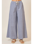 Seaside Stroll Striped Wide-Leg Pants
