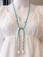 Tidepool Turquoise Baroque Lariat