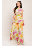 Island Petal Ruched Dress
