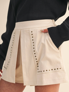 Structured Chic Studded Skort
