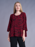 Merlot Maze Airflow Layered Top