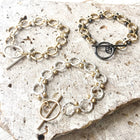 Matte Gold & Silver Link Bracelet