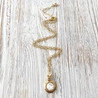 Sparkling Swarovski Crystal Gold Necklace