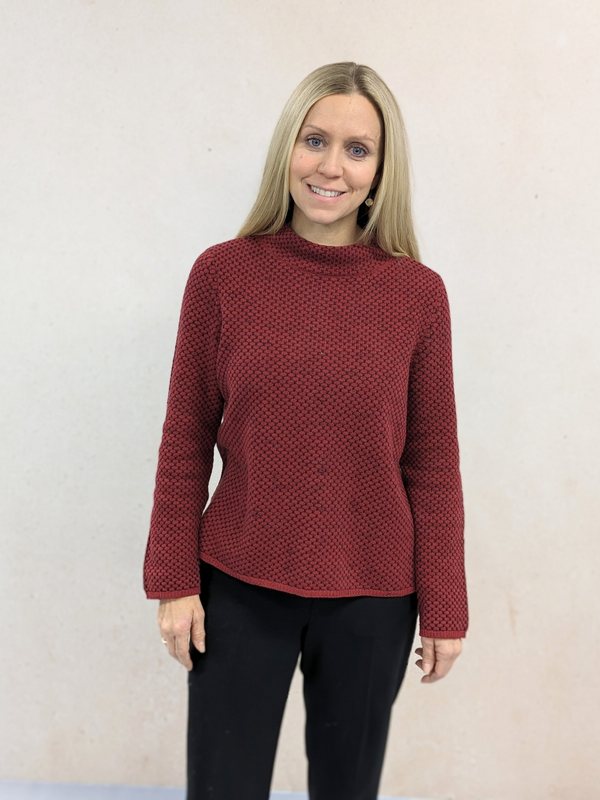 Cotton Mixed Stitch Pullover
