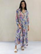 Tiered Button Up Maxi Dress