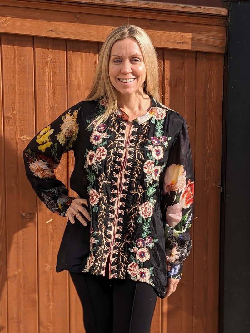 Anika Floral Embroidered Tunic