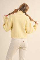 Butter Flower Zip Up Cardigan