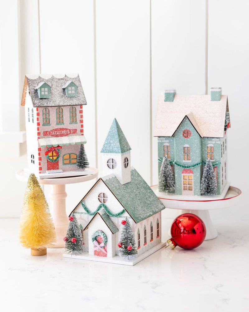 VIL1052 - Village Christmas Paper House Decoration