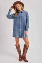 Classic Denim Shirt Dress