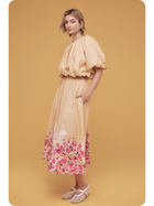 Golden Garden Floral Skirt Set