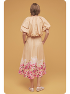 Golden Garden Floral Skirt Set