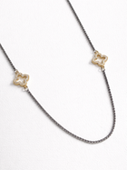 Golden Clover Station Necklace