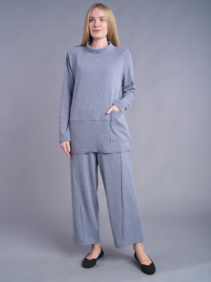 Knit Solid Pants w/Pockets