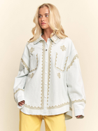 Golden Hour Embroidered Denim Shacket