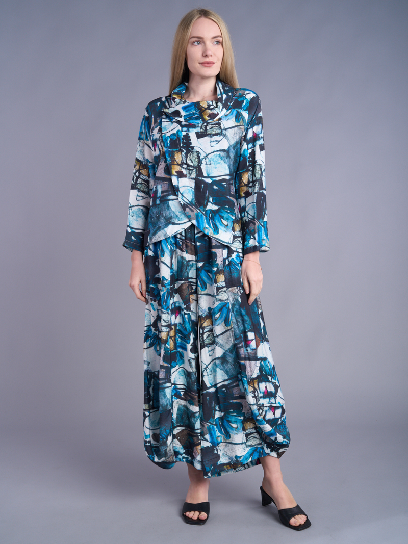 Blue Horizon Crossover Top
