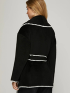 Alpine Trim Black Belted Coat