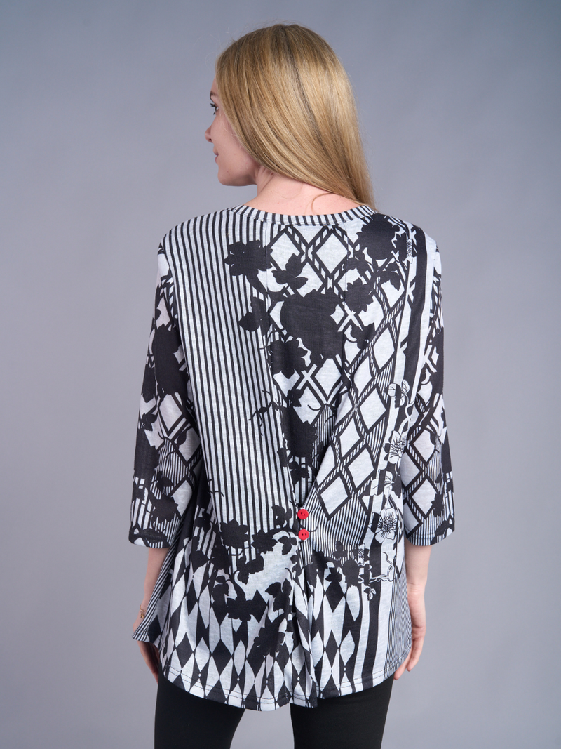 Monochrome Garden Top