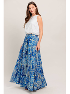 Santorini Tides Maxi Skirt