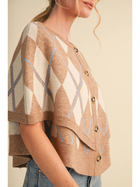 Cambridge Argyle Cape Cardigan