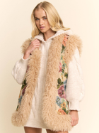 Garden Muse Jacquard Faux Fur Vest