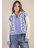 Nordic Charm Zip Cardigan