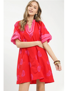 Coastal Palm Tunic Dress