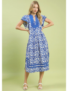 Blue Willow Midi Dress
