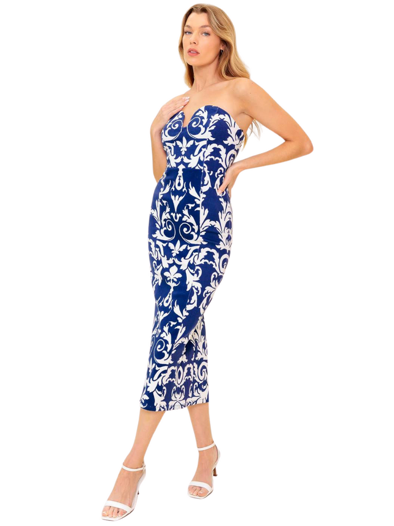 Body Contouring Midi Dress