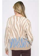 Blue Horizon Zebra Sweater
