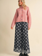 Color Pop Button Cardigan