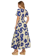 Bold Floral Tiered Maxi Dress