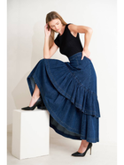 Prairie Belle Tiered Denim Skirt