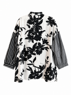 Monochrome Muse Mixed Printed Shirt