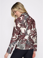 Bordeaux Botanical Cowl-Neck Top