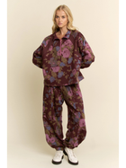 Marlowe Floral Half-Zip Set
