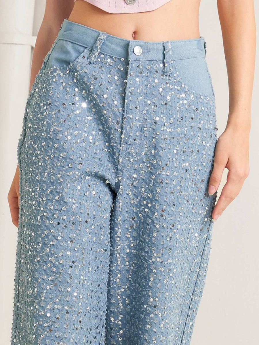 Starlight Sequin Wide-Leg Pants – Grace & Joy Clothing Co.