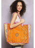 LOVE Bandana Quilted Tote Bag