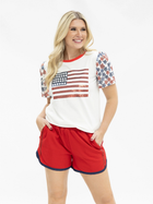 Stars & Sparkle Flag Tee