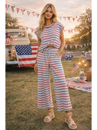 Americana Striped Lounge Set