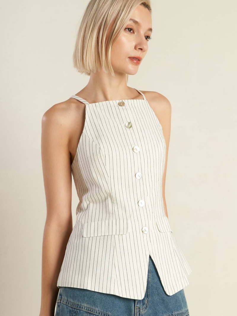 Woven Seersucker Top