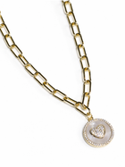 Heart of Gold Medallion Necklace