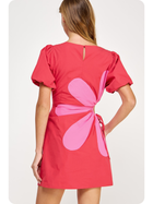 Petal Pop Sleeve Mini Dress