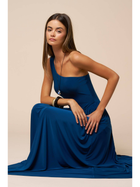Midnight One-Shoulder Maxi Dress