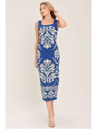 Santorini Soirée Midi Dress